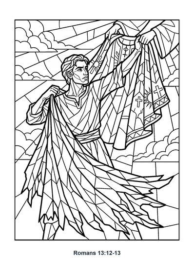 Romans 13:12-13 Coloring Page