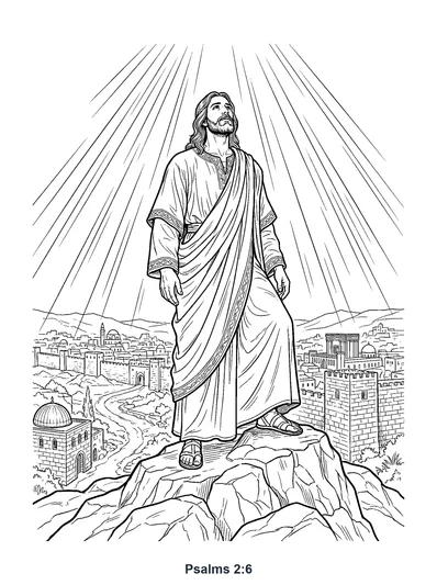 Psalm 2:6 Coloring Page
