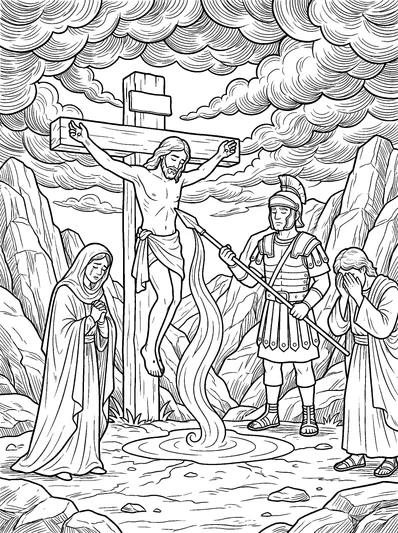 John 19:30 Coloring Page