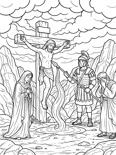 John 19:30 Coloring Page