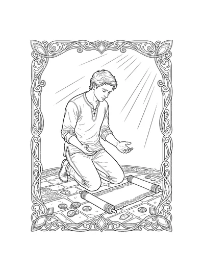 Proverbs 2:1-5 Coloring Page