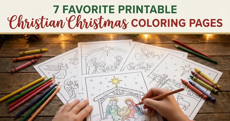 7 Favorite Printable Christian Christmas Coloring Pages
